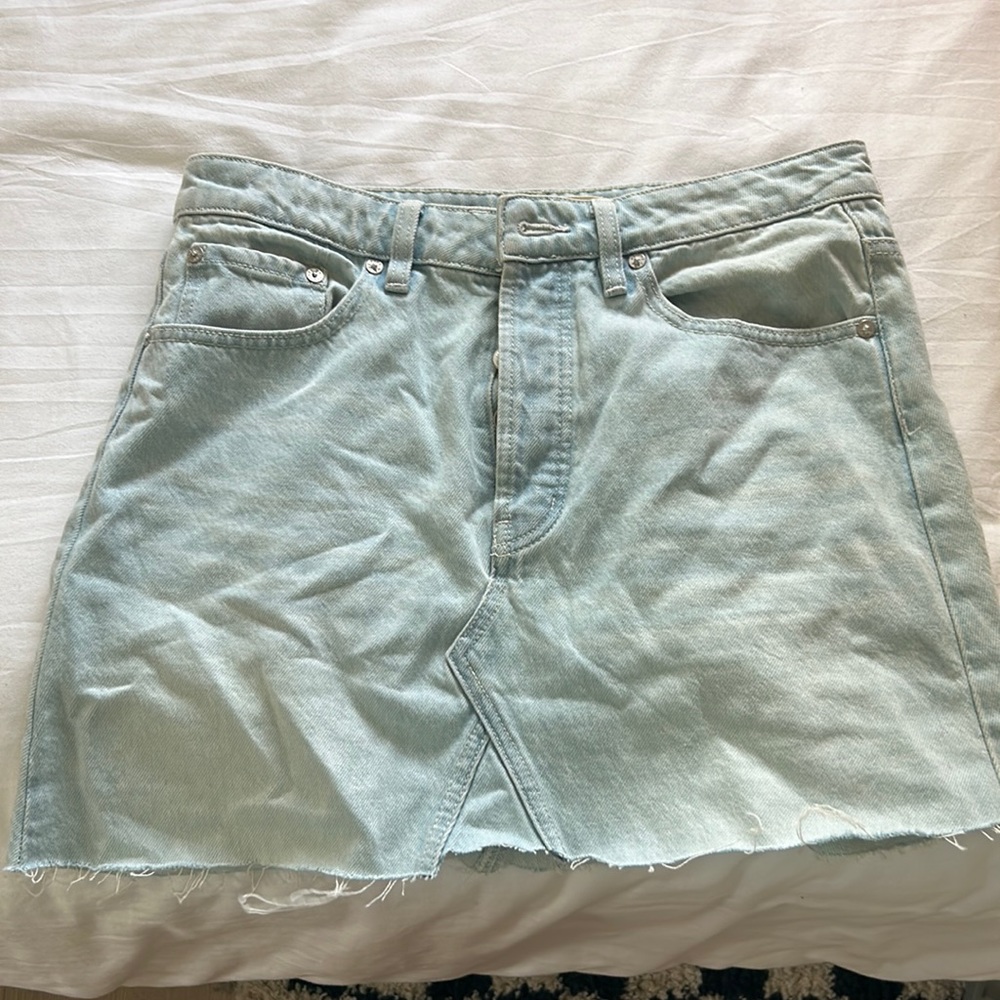 NWOT Free People Denim Skirt